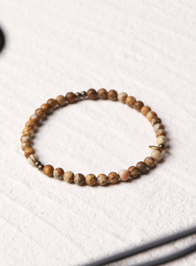 简约小众风天然原石情侣款学生