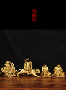 铜十八罗汉摆件铜罗汉摆件