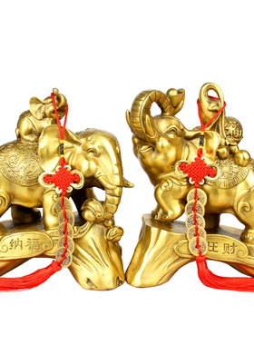 铜大象福禄工艺礼品摆件