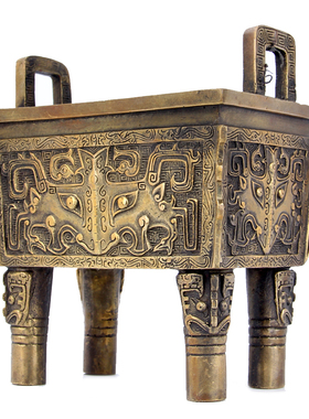 铜鼎摆件铜盛鼎诚信鼎