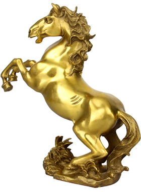 铜跃马摆件 铜马到成功摆件 铜元宝马摆件铜马上封侯摆件铜马摆件