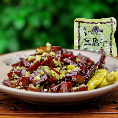 包邮 宜宾南溪特产 郭大良心採铃明丽豆腐干手提袋礼盒装380g零食 - 图1