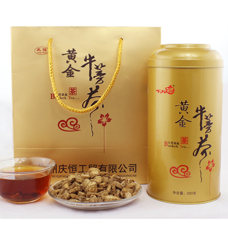 黄金牛蒡茶的旗舰店功效正品牛蒡根茶正品牛蒡发酵包邮旁磅礼盒装-图1