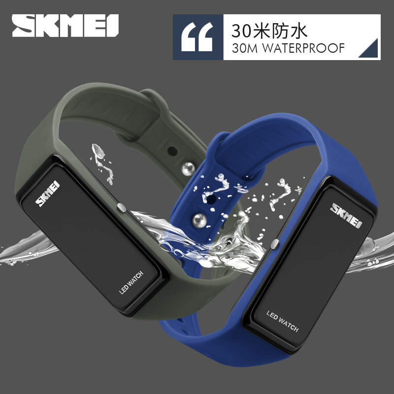 时刻美男女防水led潮流户外电子表 时刻美时菲硕国产腕表