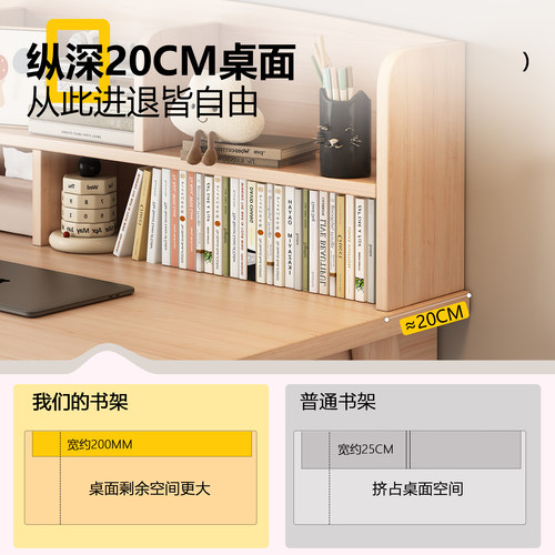 书架桌面置物架子立式多层台面儿童书桌上放的小书架书本收纳架 - 图3
