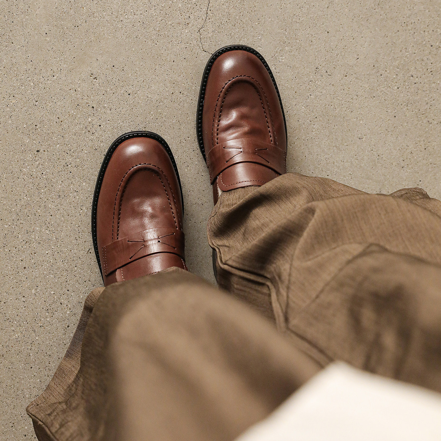 黑夫人手工高端真皮乐福鞋女粗低跟一脚蹬小皮鞋百搭舒适软底单鞋,淘宝优惠券,粉丝福利购,淘宝优惠卷