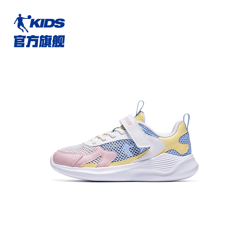 乔丹女童跑步鞋2022夏季大童网鞋 乔丹童装运动鞋