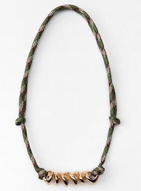 设计感编绳锁骨链首饰新款