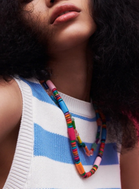 满39包邮木头串珠项链套装官网旗舰店配饰品2021年夏季新款