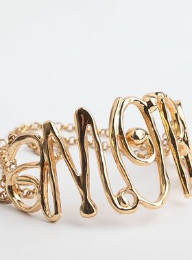 中古金属短款项链颈链