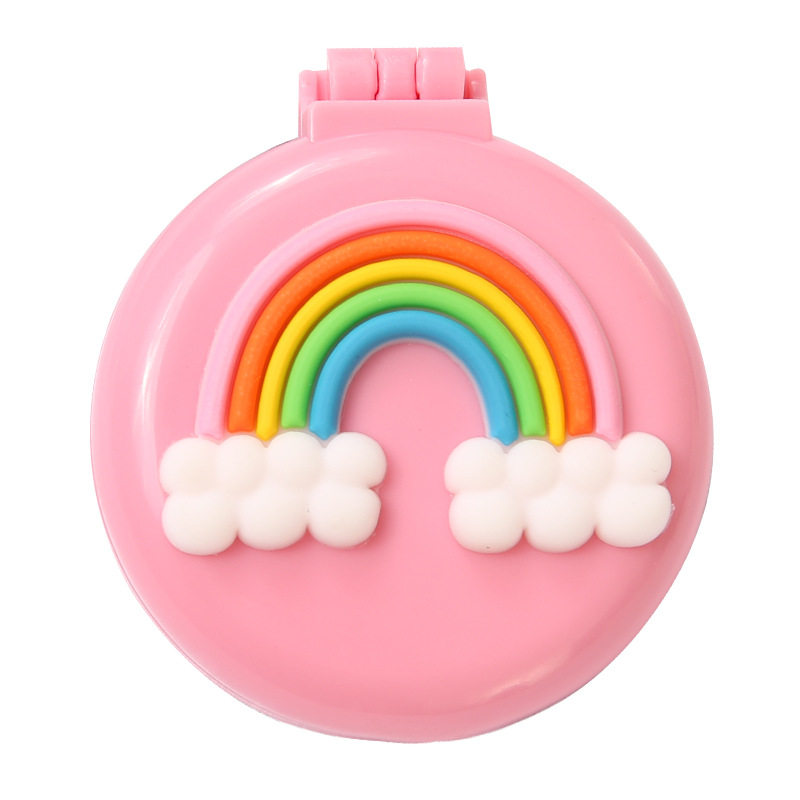 可爱迷你梳子小镜子随身折叠气垫气囊梳儿童女孩补妆镜实用小礼品