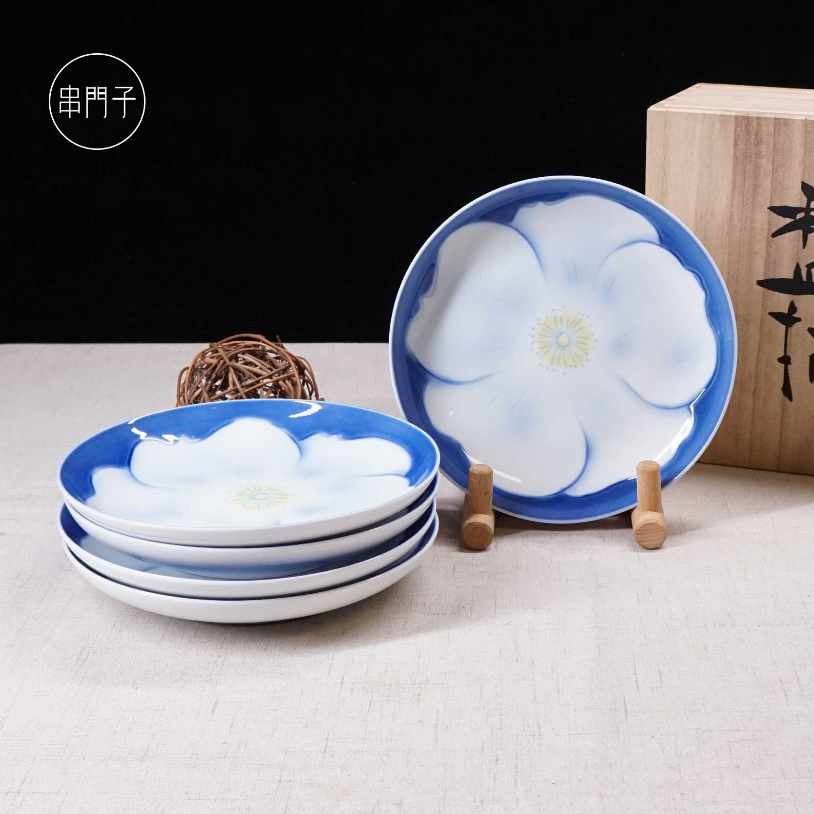新製品情報も満載 深川製磁 扇型 銘々皿 金彩 縁起花 和菓子皿 6枚 食器