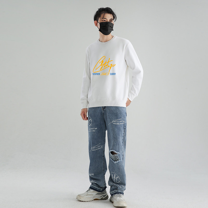 库里上衣服男勇士队30号篮球卫衣 喜鹿堡卫衣