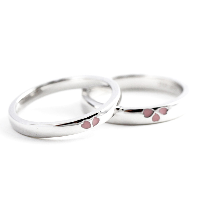 bensheng本笙樱花纯银结婚对戒指 本笙戒指/指环