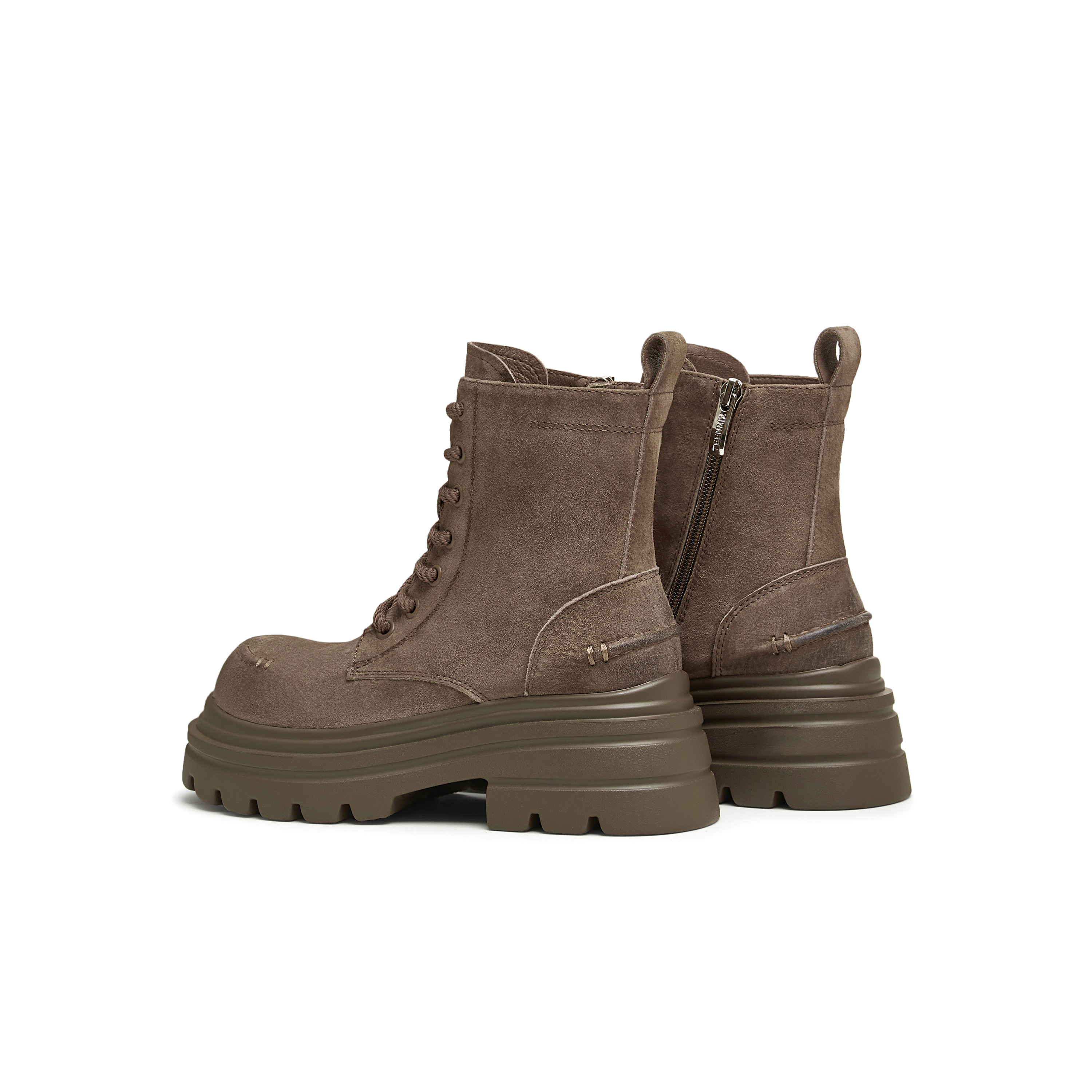 Tianmeiyi winter new casual lace retro all-match thick-soled slim women's Martin boots KDX02DD4