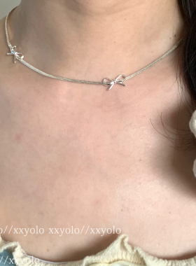 xxyolo女蝴蝶结项链手链