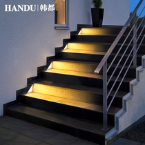 Solar Step Light New Staircase Light Step Induction Lights Outdoor Patio Floodlight Waterproof Trail Wall Corner Light