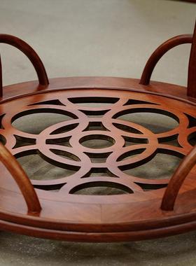 实木圆形鼓架铃龙头鼓架战鼓堂架