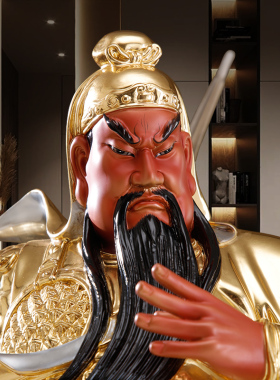 关公武财神关圣帝君摆件纯铜供奉