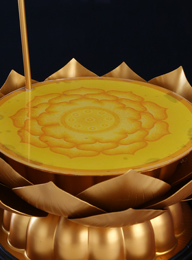 莲花佛像底座加高台鎏金工艺摆件