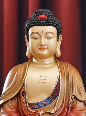 佛像释迦牟尼佛如来佛三宝佛摆件