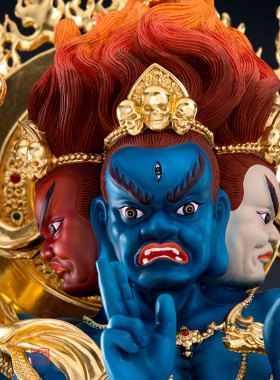 纯铜秽迹金刚客厅摆件家用供奉