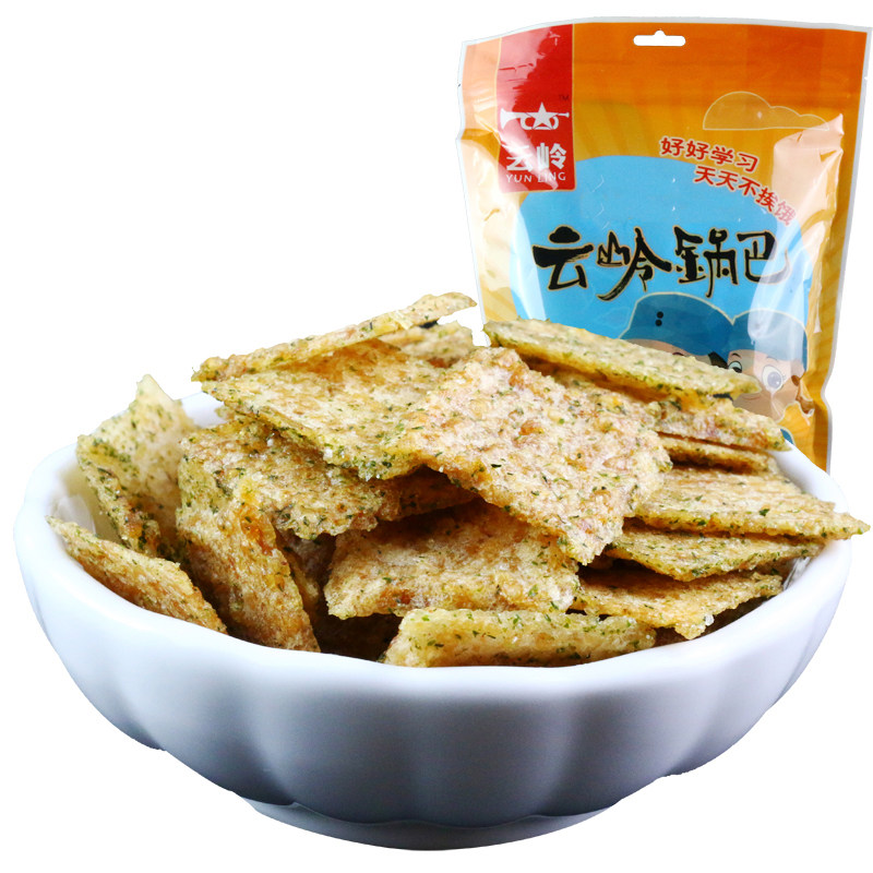 满99减50云岭锅巴安徽特产辣子* 云岭星火食品膨化食品
