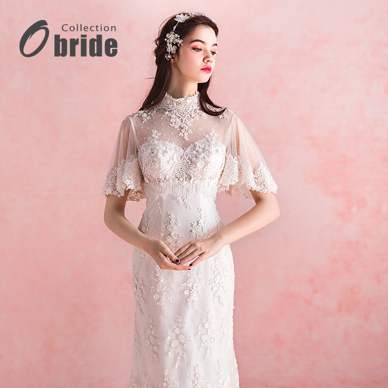 obride【曼丽】原创超仙显瘦鱼尾婚纱 obride婚纱