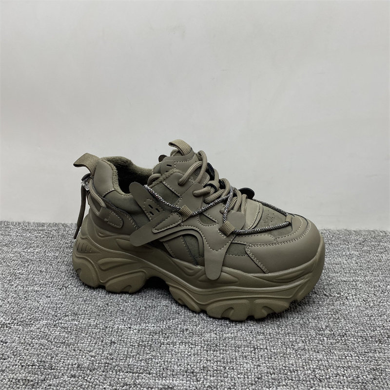 撤柜处理真皮加绒老爹鞋女2024冬季新款显脚小厚底百搭休闲运动鞋,淘宝优惠券,粉丝福利购,淘宝优惠卷