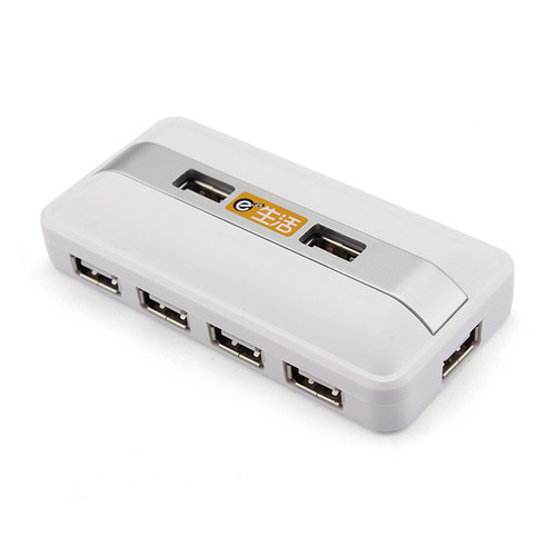 usb分线器多接口转换器usb2.0高速笔记本台式电脑一拖七多功能usp接口usb扩展器hub带电源口集线器usb转接头 - 图0