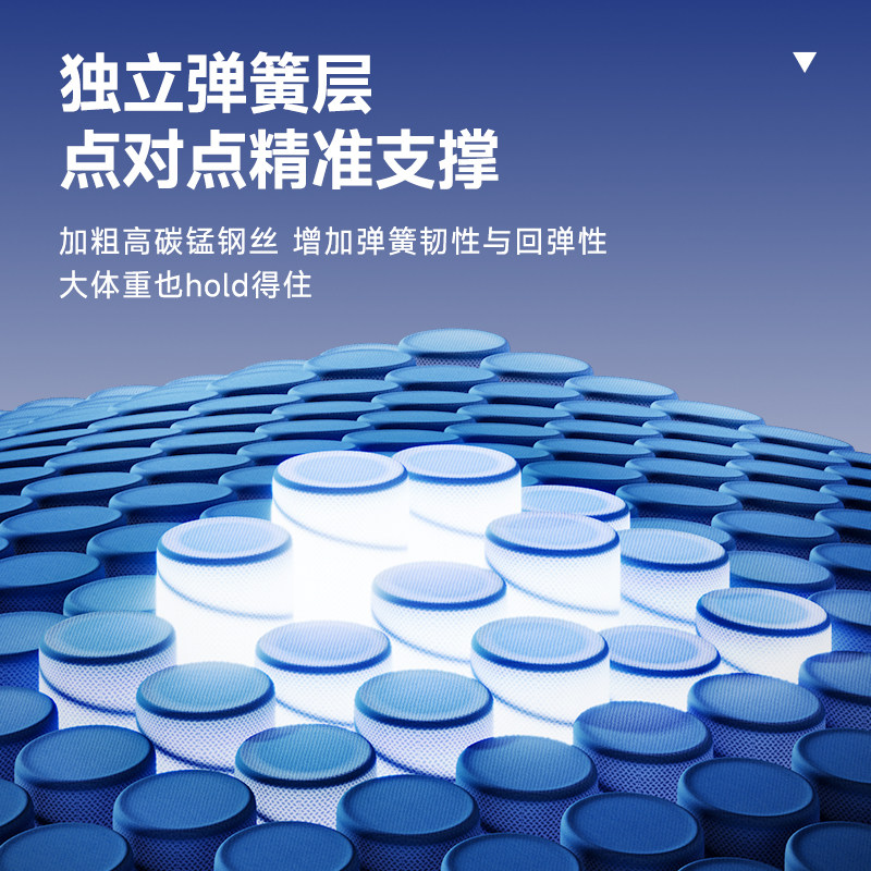 爱舒零胶亚麻水热压黄麻棕静音独立弹簧护脊防螨床垫 杜邦净螨H型,淘宝优惠券,粉丝福利购,淘宝优惠卷