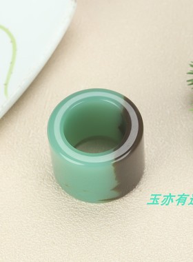 新疆和田玉且末糖扳指男大拇指指环戒指文玩扳指天然玉石雕刻扳指