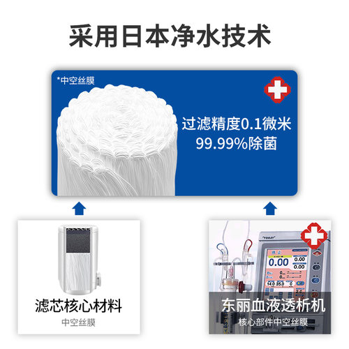 TORAY东丽自来水过滤器龙头净水器直饮家用厨房MK304水龙头滤水器 - 图2