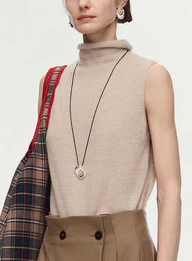 【灵感搭配】AUM噢姆2026年春季新款自然纹理圆润弧线图画石项链