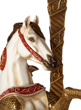 马到成功欧式风手绘家居客厅摆件