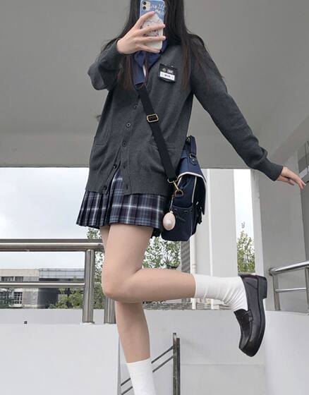 Japanese original jk college style cardigan v-neck sweater