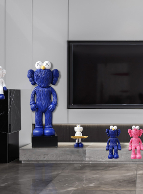 轻奢风网红芝麻街地台电视柜摆件