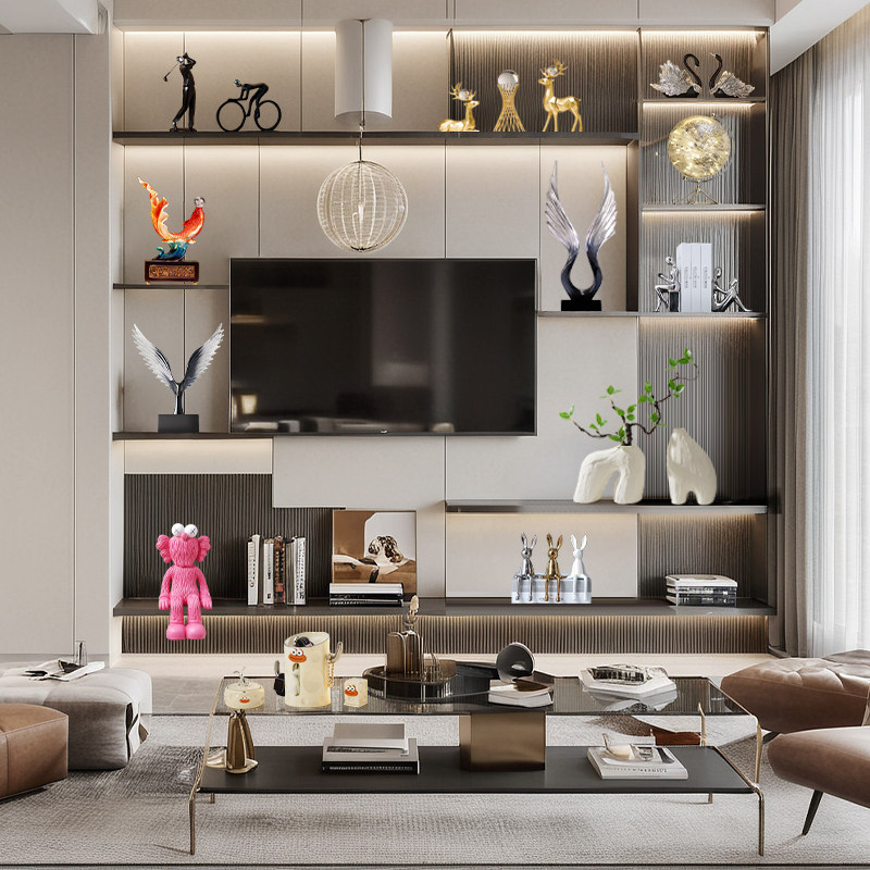 轻奢酒柜装饰品摆件轻奢高档客厅家居好物电视机柜展示柜高级感,淘宝优惠券,粉丝福利购,淘宝优惠卷