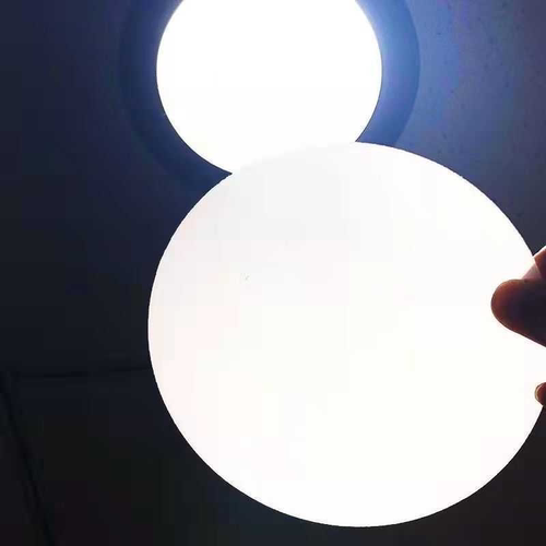 亚克力吸顶灯灯罩圆形磨砂乳白吊顶光板扩散透光板筒灯射灯防刺眼 - 图2