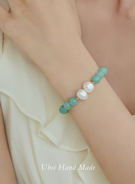 有北天然玉髓美小清新手链