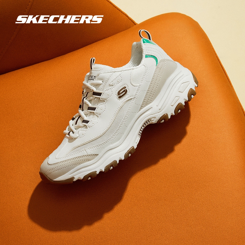 Skechers斯凯奇商场同款男运动情侣鞋黑白熊猫鞋增高老爹鞋894129