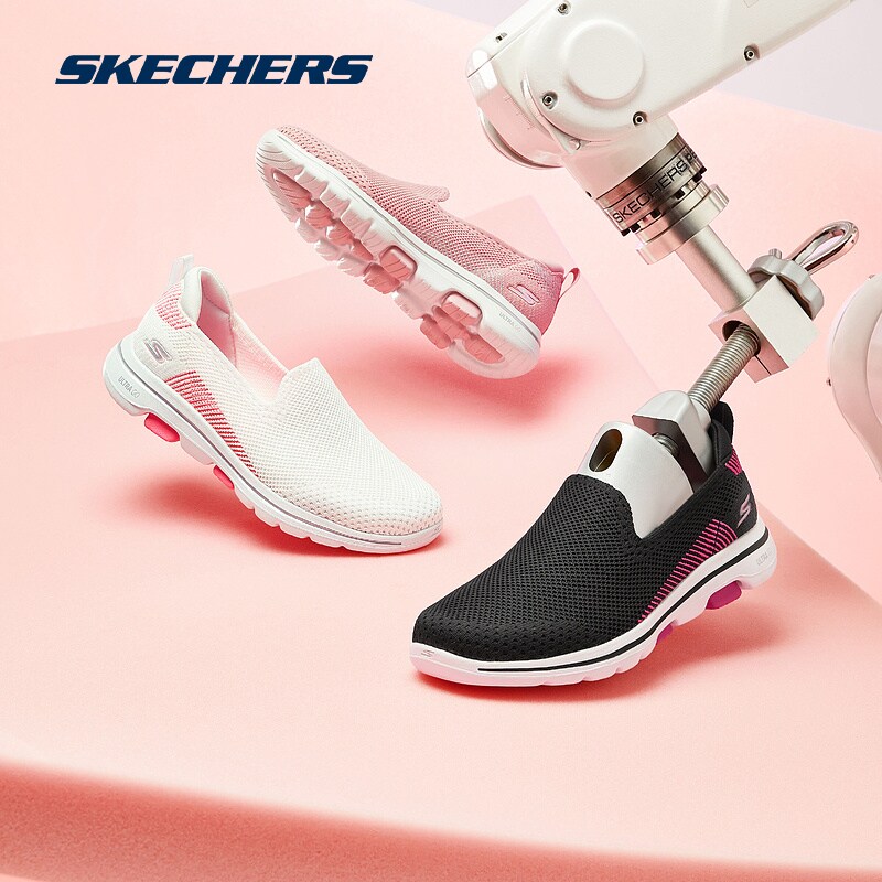 skechers春季新款一脚蹬休闲女鞋 skechers运动健步鞋