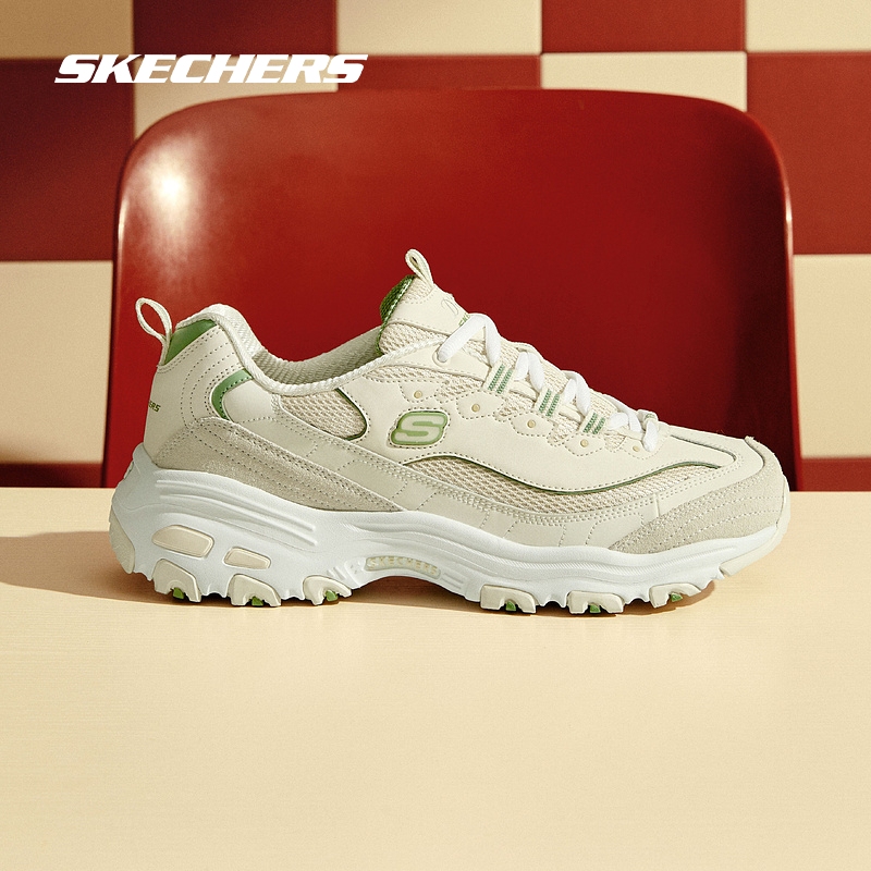 Skechers斯凯奇春季奶茶熊猫鞋运动鞋女休闲鞋舒适简约百搭老爹鞋