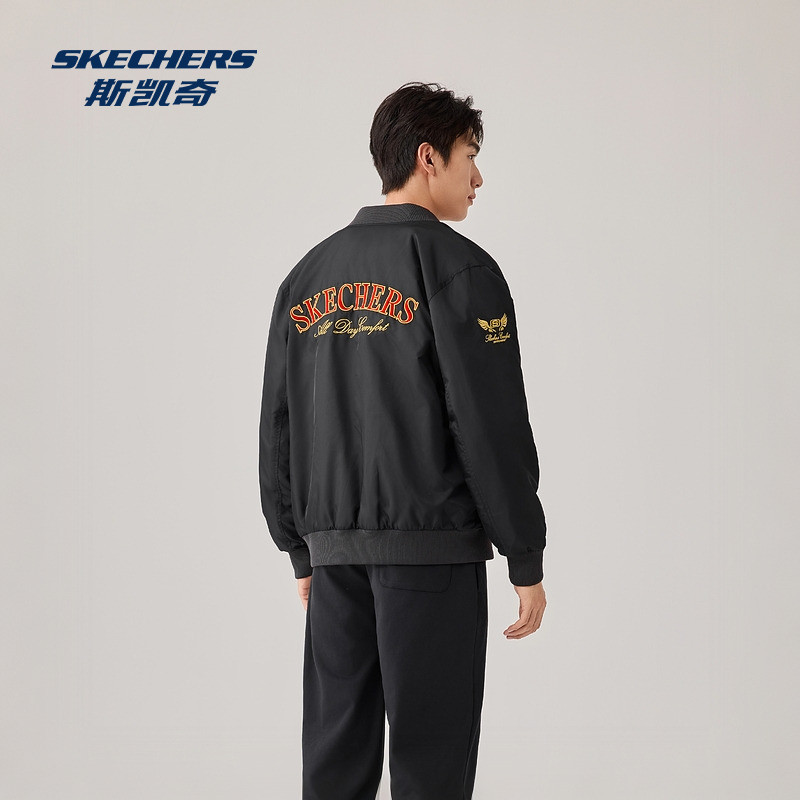 梁朝伟同款|斯凯奇新年战袍棒球外套2026春季新款两穿防风棉服,淘宝优惠券,粉丝福利购,淘宝优惠卷
