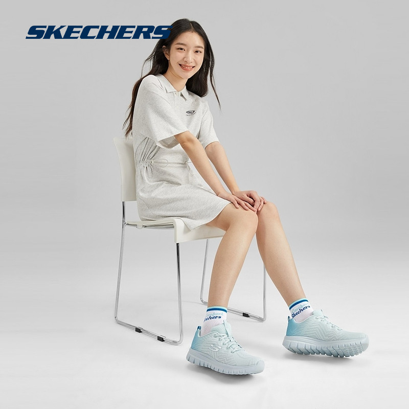 skechers 2023年春季新款女子运动鞋 skechers运动跑步鞋