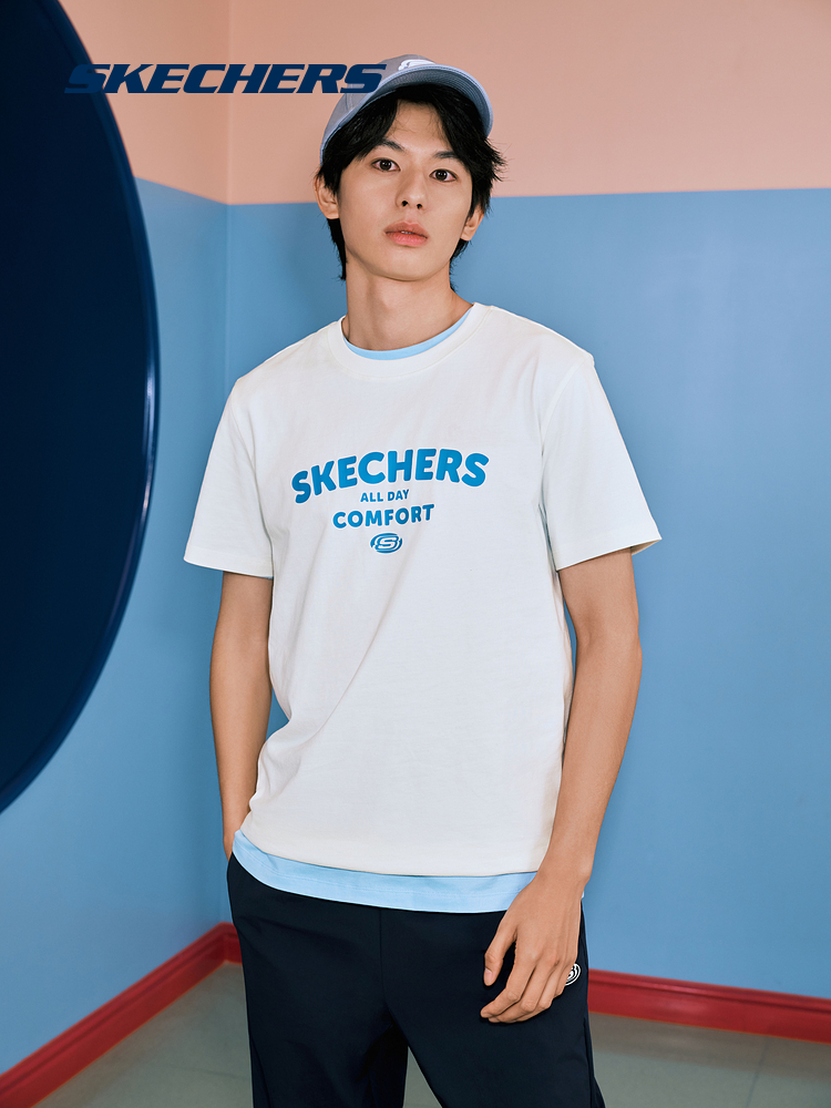 Skechers斯凯奇春夏2024新款速干运动T恤