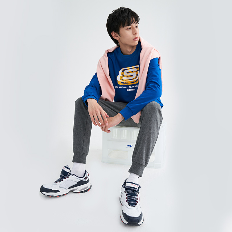 skechers秋季新品男子印花卫衣 skechers运动运动卫衣/套头衫