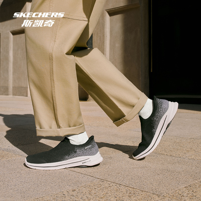 梁朝伟同款丨斯凯奇GoWalk8闪穿健步鞋2025新品男女款舒适一脚蹬 - 图2