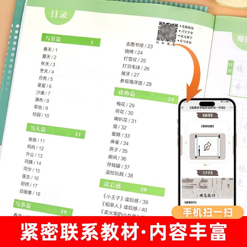 小学生好词好句练字帖优美句子积累字帖每日一练一二三四五六年级字帖儿童楷书描红语文读后感作文素材日积月累本摘抄本字帖