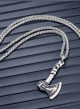 复古乌鸦男士吊坠钛钢